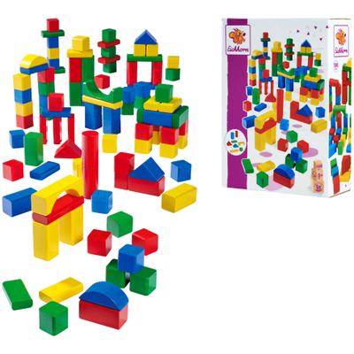 Spielbausteine EICHHORN "100 Bunte Holzbausteine", bunt, Spielbausteine, Kinder, Holz, Made in Germany