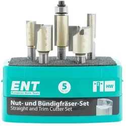 ENT Nut- und Bündigfräser-Set 5-teilig