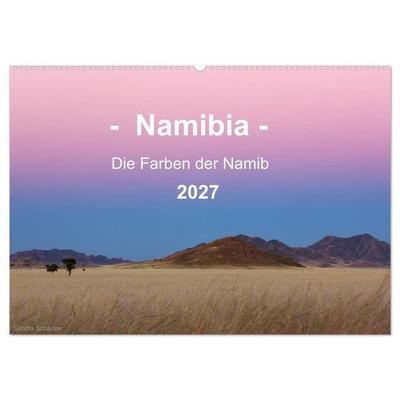 Namibia - Die Farben der Namib (Wandkalender 2027 DIN A2 quer), CALVENDO Monatskalender