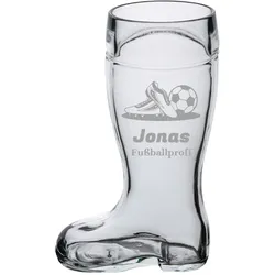 Bierstiefel 0,5l mit Gravur - Fußball & Schuhe