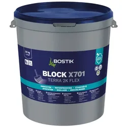 Bostik Block X701 Terra 2K Flex Bauwerksabdichtung 20kg Hohbock Teil A+B