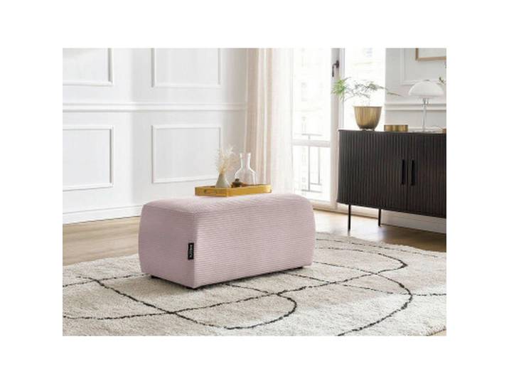 Hocker Atilla, Lila, Kunststoff, rechteckig, 92x44x48 cm, Wohnzimmer, Hocker, Sitzhocker