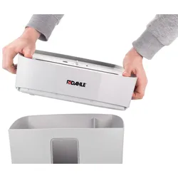 DAHLE PaperSAFE 100 Aktenvernichter mit Partikelschnitt bis 5 Blatt lichtgrau