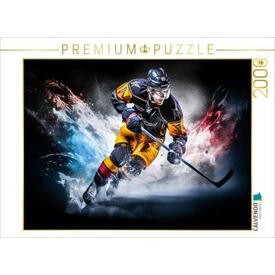 CALVENDO Puzzle Ein Motiv aus dem Kalender Eishockey und positive Gedanken | 2000 Teile Lege-Größe 90x67cm Foto-Puzzle für glückliche Stunden