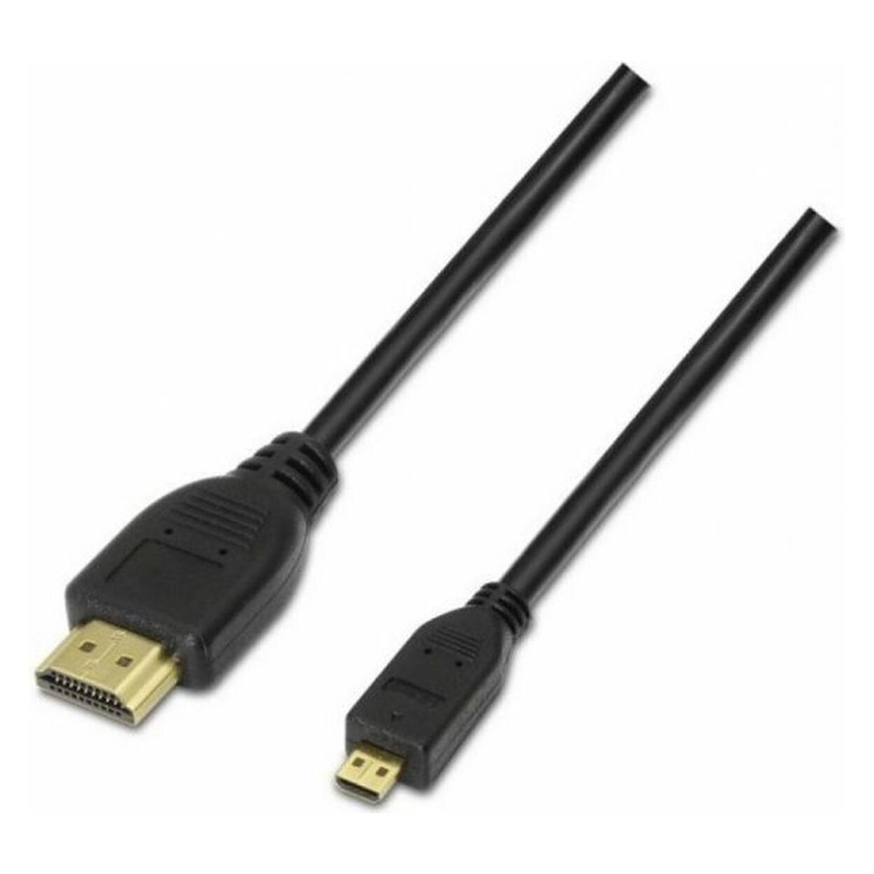 Aisens A119-0117 HDMI-Kabel 1,8 m HDMI Typ A (Standard) HDMI Typ D (Mikrofon) Schwarz (1.80 m) (A119-0117)