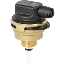 Automatischer Schnellentlüfter hygroskopisch R88E mit Absperrung und Filter DN 15 (1/2'') AG, 360° drehbare Kappe