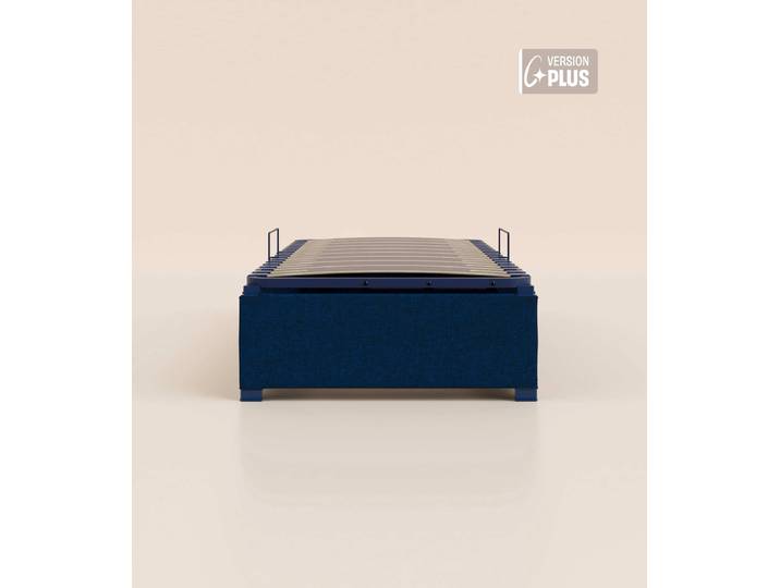 Sommier coffre 90x200 cm Plus - Bleu - Tediber