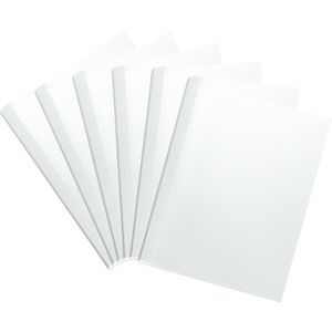 Fellowes Thermobindemappen A4, 6mm, 60 Blatt, Karton, weiß, 100 Stück