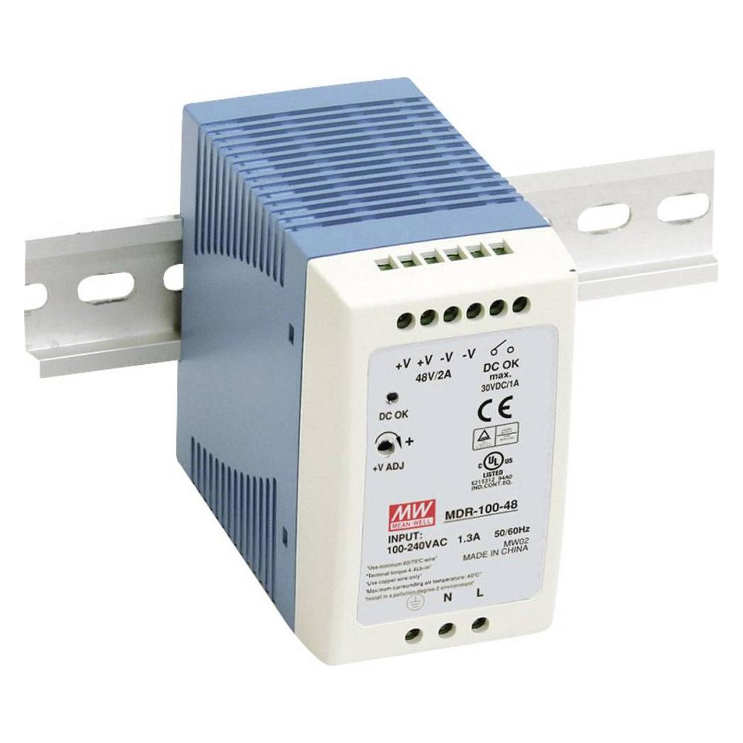 MeanWell Mean Well MDR-100 series MDR-100-24 - Netzteil (DIN-Schienenmontage möglich) (MDR-100-24)
