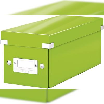 LEITZ Ablagebox Click & Store Wow CD Graukarton grün Packung mit 6 Stück