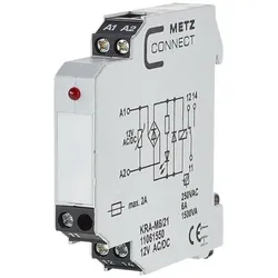 Metz Connect Koppelbaustein KRA-M6/21 12AC/DC