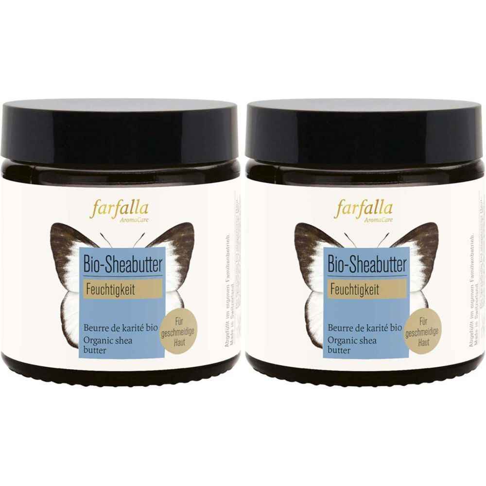 Farfalla Bio-Sheabutter Feuchtigkeit 100 ml x2 2x100 Creme