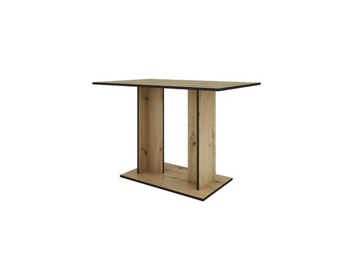 Mid.you Esstisch, Eiche Artisan, Holzoptik, rechteckig, Bodenplatte, 70x75x110 cm, Esszimmer, Tische, Esstische