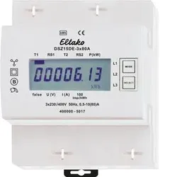 Eltako 28380615 Drehstromzähler, ohne MID DSZ15DE-3x80A