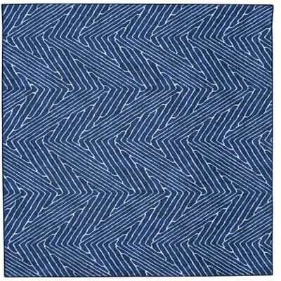 Washable Fuller Blue/Ivory Rug by Linon Home Décor in Blue