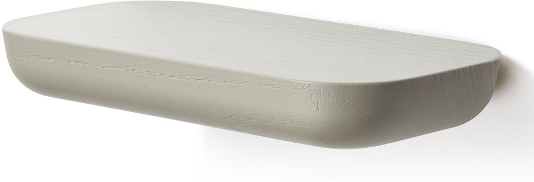 Atipico Acrocoro Ash Solid Wood Floating Shelf Off White 2.8cm H x 105cm W x 11cm D