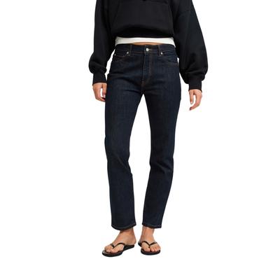 Slim-fit-Jeans ROXY "Summer Skin", Damen, Gr. 36, Normalgrößen, blau (deep sea), Obermaterial: 99% Baumwolle, 1% Elasthan., Jeans Slim-fit-Jeans