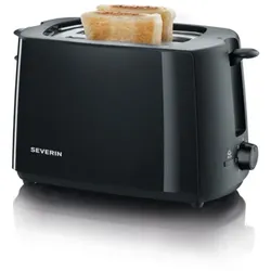 SEVERIN AT 2287 Automatik Toaster, Kaltwand, Röstaufsatz, schwarz