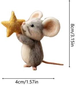 Multisell Products Hub Felt Mice Fashionable Mousee Tabletop Decor For Christmas, Easter, Party Fireplace Mantel, Holiday Home Table b