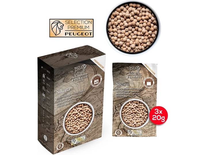 Peugeot Sikara Witte Peper Zakjes - 3x20 G