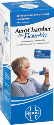 Chiesi GmbH AEROCHAMBER m.Maske f.Erw.u.Kdr.ab 5 Jahre blau 1 St 09374067