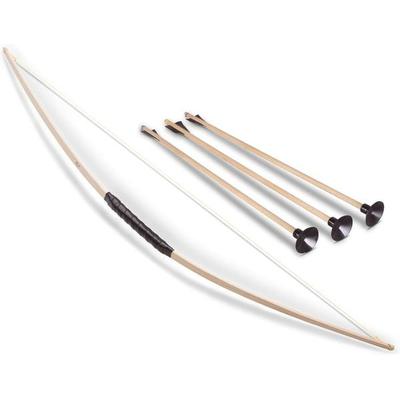 BestSaller 1201 - Kinder-Bogen-Set inkl. 3 Pfeile, Eschenholz, 114cm, Holz-Bogen