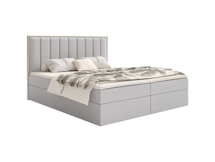 Kontinentales Bett 140x200 cm Togents mit Stauraum und Topper,