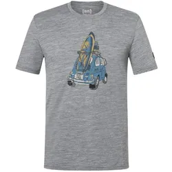Super Natural, Herren, Sportshirt, Carsurf Tee (L), Grau