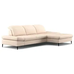 COTTA Ecksofa mit Funktion Serra Stoff Nature
