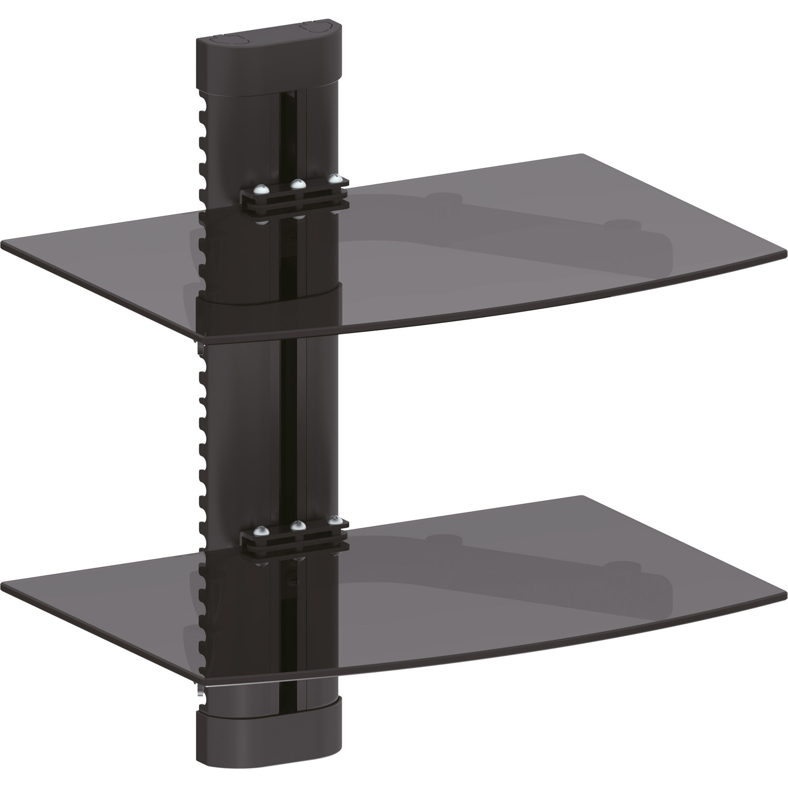 InLine 23151B Wandhouder voor DVD-spelers, Blu-ray-spelers en satellietontvangers, zwart, tot 8 kg