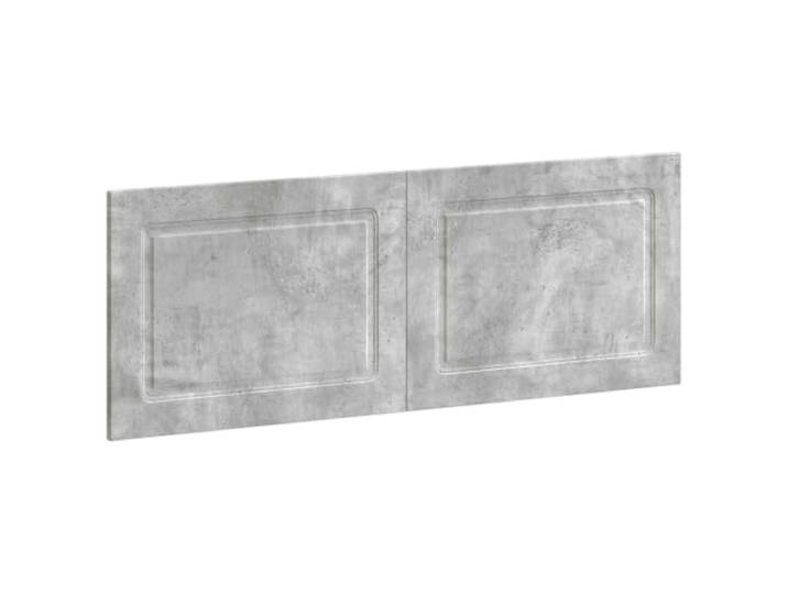 Makastle Kopfteil Betongrau Holzwerkstoff 140x50 cm Wandmontage