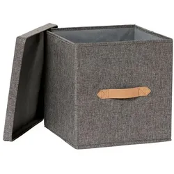 OTTO Office Aufbewahrungsbox »Premium« 30/30/30 cm 1 Stück grau, 30x30x30 cm