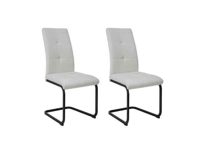 freiraum Freischwinger Chicago, (2er-Set) in Creme-weiss, Stoff - 45x97x61cm (BxHxT)