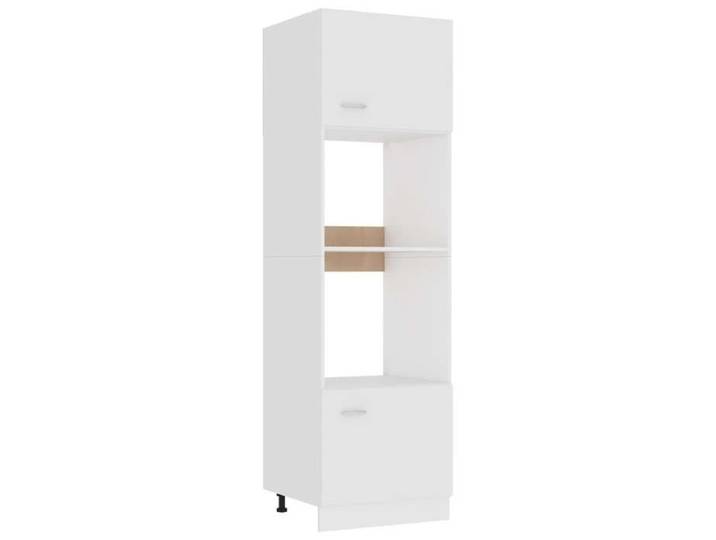 Meuble micro-ondes  Lyon  Blanc 60 x 57 x 207 cm Bois d'ingénierie 802546