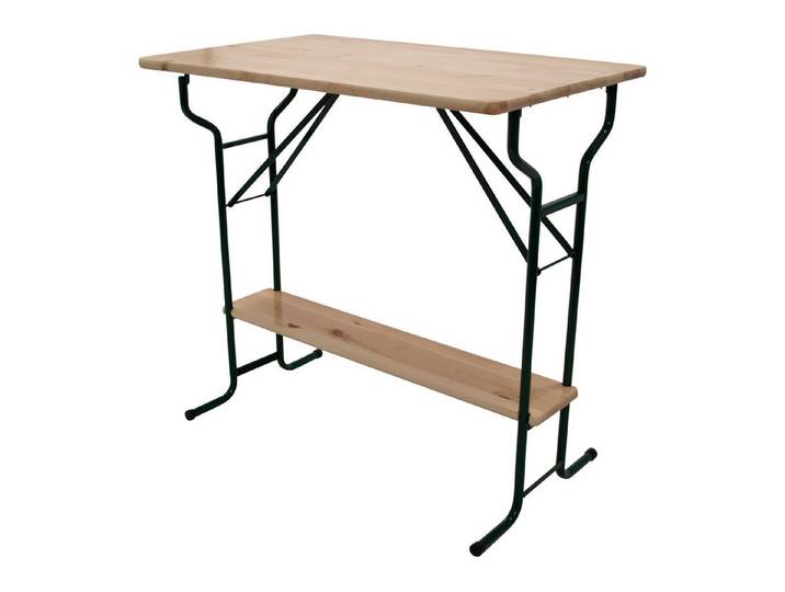 TPFGarden Stehtisch MINO (Klappbarer Garten- und Stehtisch, 1-St., Bistrotisch aus Metall + Holz lackiert), Bartisch 113 cm mit stabiler Fußstütze