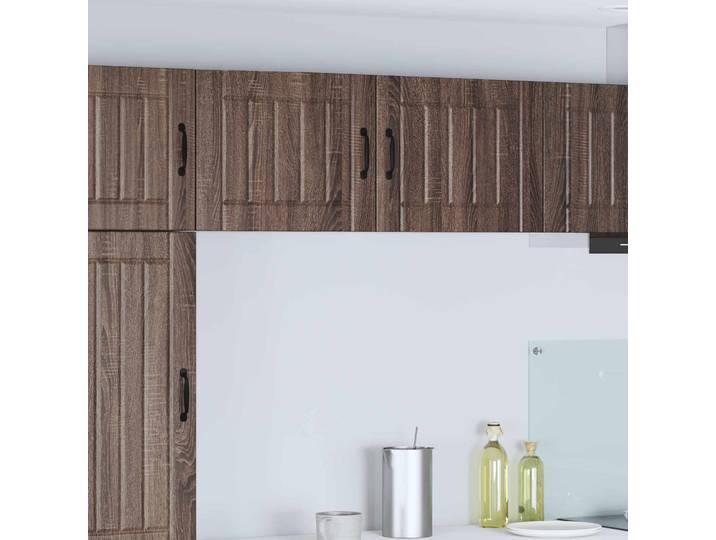 vidaXL Wandschrank LUCCA 2 stk. Brauneiche Holzwerkstoff