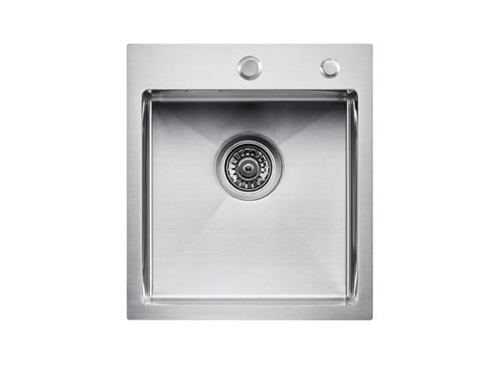 VEVOR Évier de Cuisine 40 cm à Montage par le Haut en Acier Inox 304\, Cuve Simple à Poser et Encastrer avec Accessoires pour Camping-car\, Cuisine\, Bar