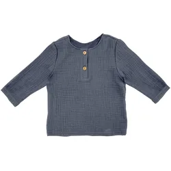 maximo Musselin-Shirt langarm, blau, 62