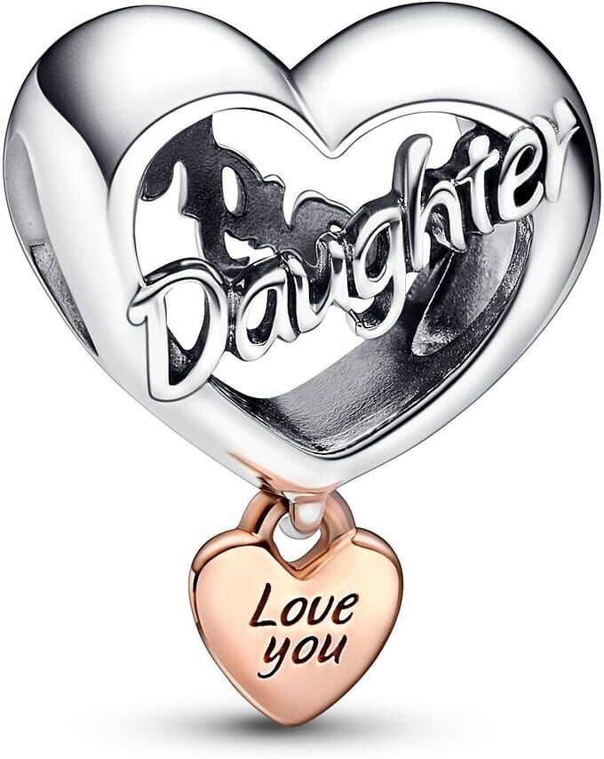 Charm Pandora Cœur Love You Daughter Femme