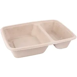 MONOUSO - Verpackung Zuckerrohr 2G 800ml 23x16,5x5cm (75 Stück)