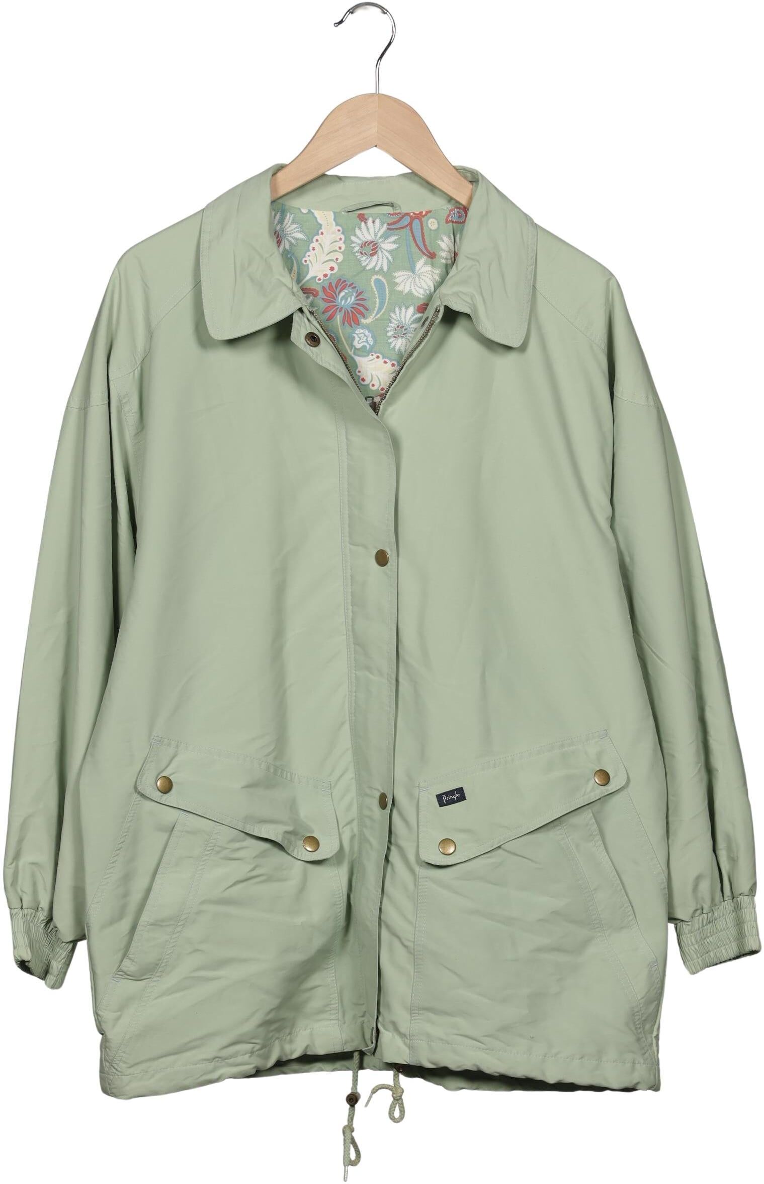 Pringle of Scotland Damen Jacke, Hellgrün, Gr. M, Synthetik - Second Hand