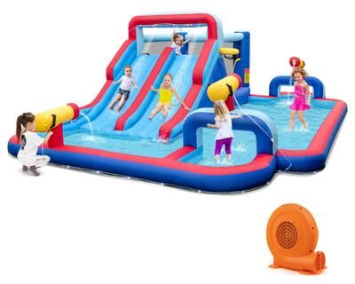 Kids Outdoor Inflatable Water Slide Park Bounce House Splash Pool