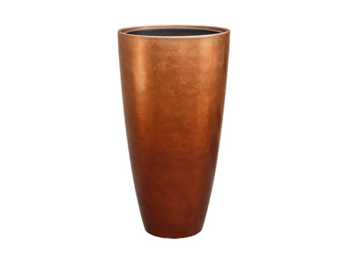 Hoher Blumentopf „Metallic Partner“, verschiedene Grössen Kupfer Matt Baq Design