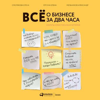 Vsyo o biznese za dva chasa: Sekrety yuristov i buhgalterov - Elena YOlgina,Elena Smolyakova,Aleksandr Mel'nikov; Audio, 9785907470071