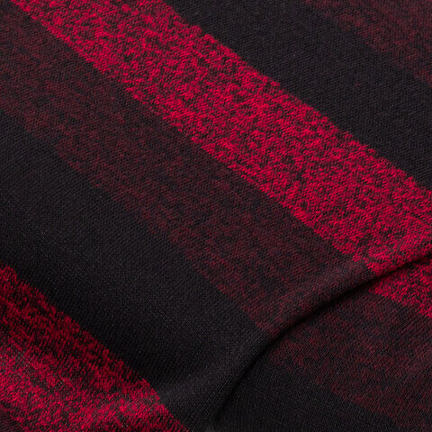 Feinstrick-Jersey „Streifen“, rot-color