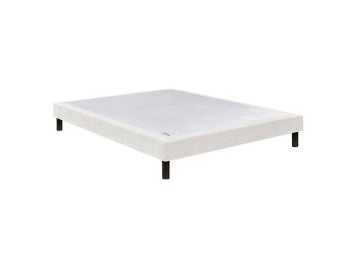Sommier Nature confort ferme 15 cm - Epeda chenillé lin 120x190