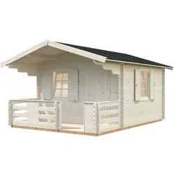 Palmako Gartenhaus Sylvi 10,4 + 4,2 m2 - 34 mm naturbelassen