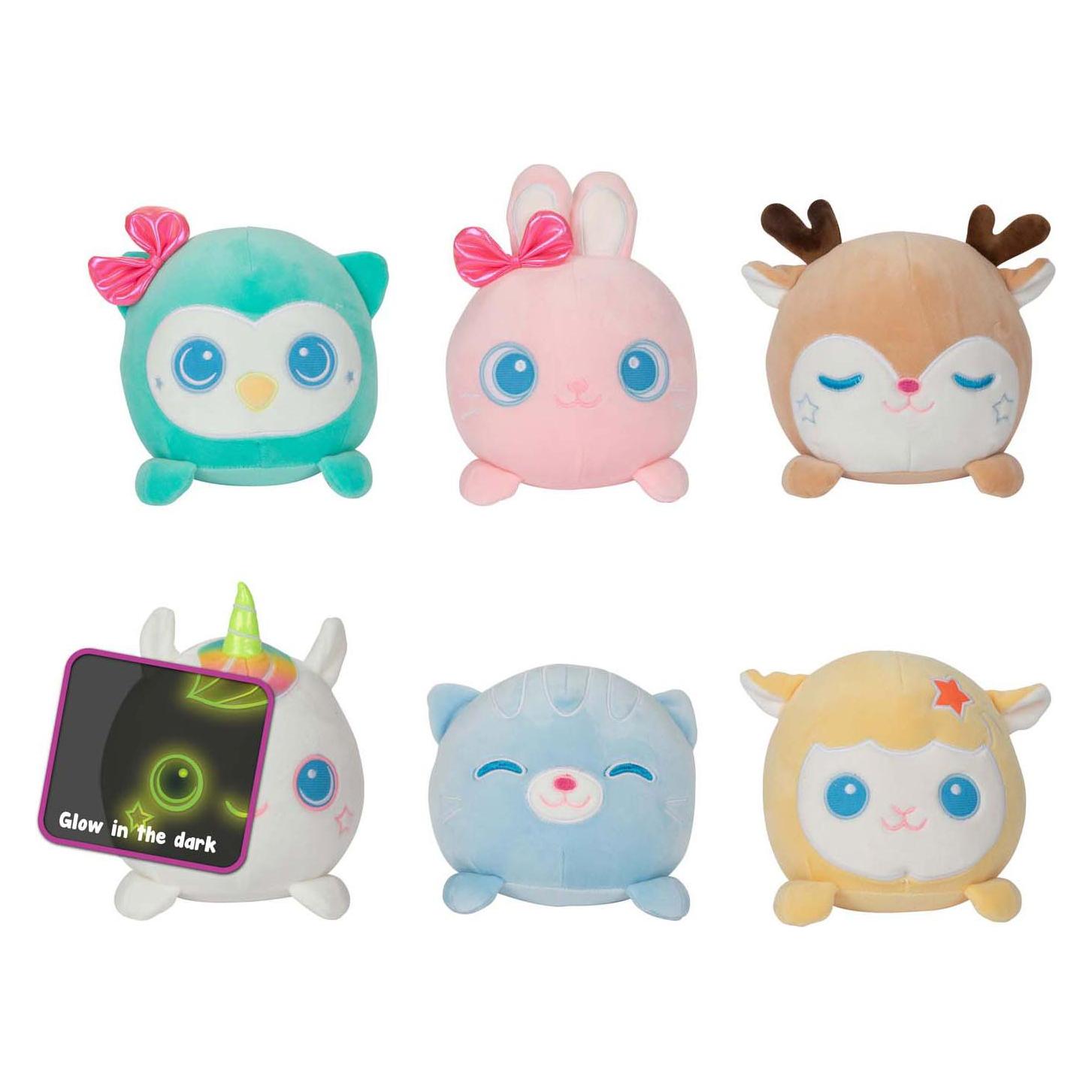 Toi-Toys Plush Plush Glow In The Dark Animal -Cuty-17Cm 6As (17 cm) (47760345)