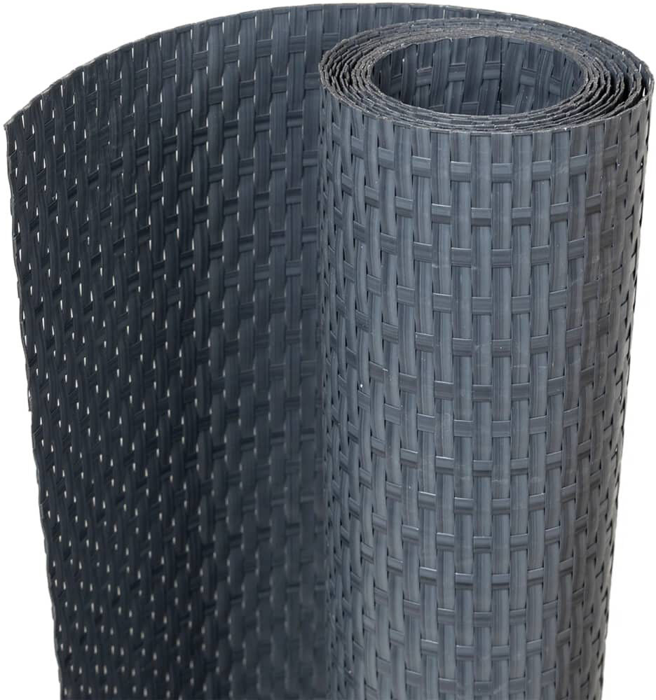 Dakota Fields Catrenia Polyethylene Balcony Privacy Screen Anthracite 500cm W x 100cm D.
