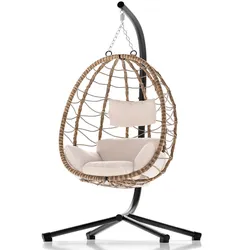 Korbhängesessel Aria inklusive Gestell - Beige